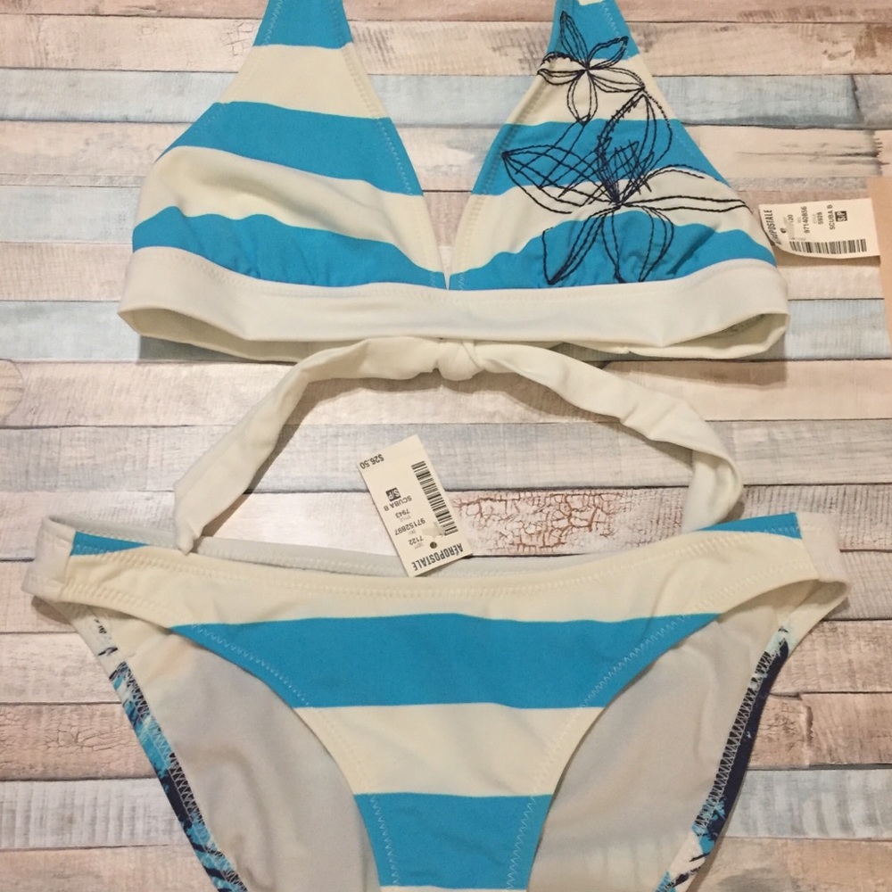 NWT Aeropostale Tropical Sunset Print Bikini